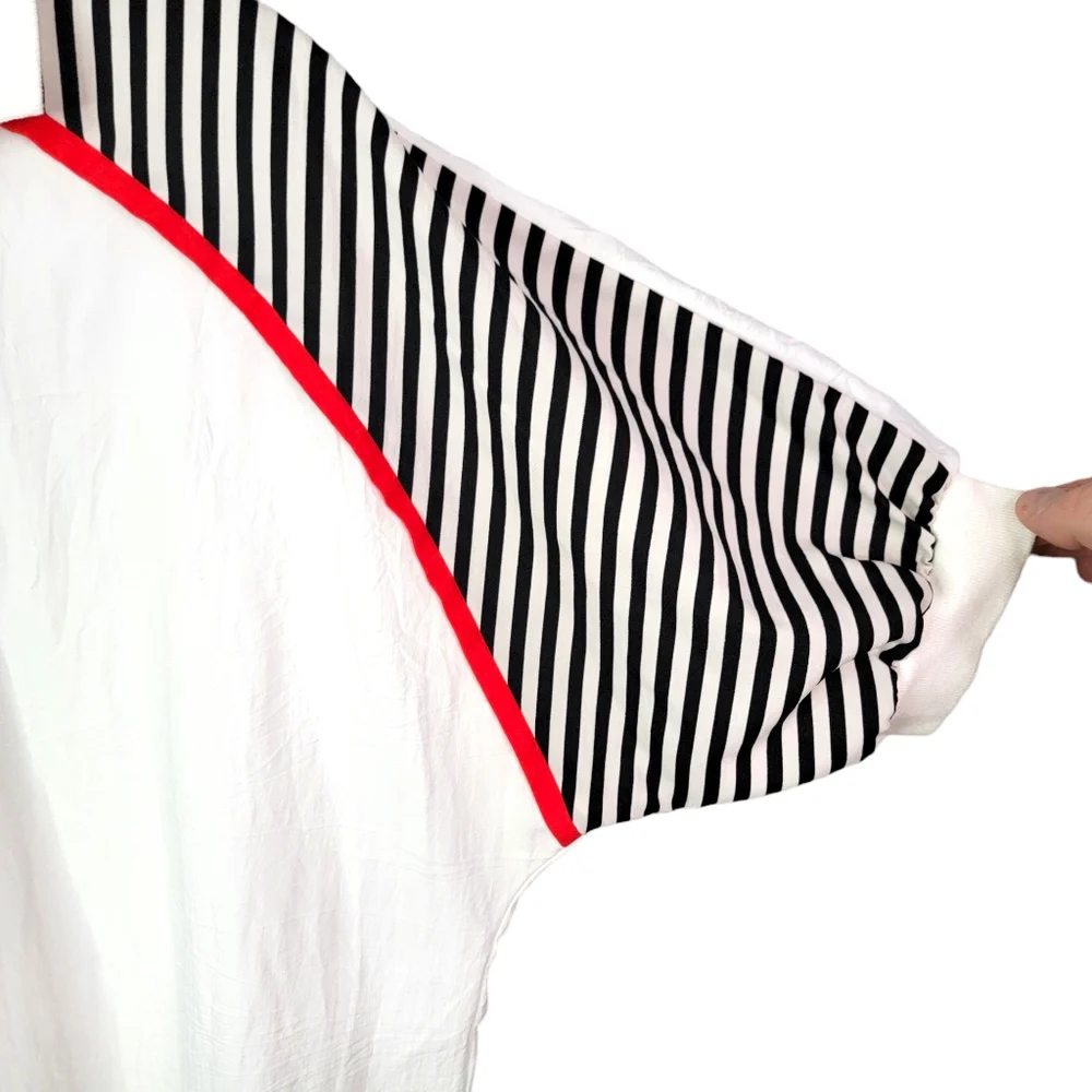 Reno of California Vintage Multi Pattern Color Block Button Up Blouse Tee M - Picture 7 of 12